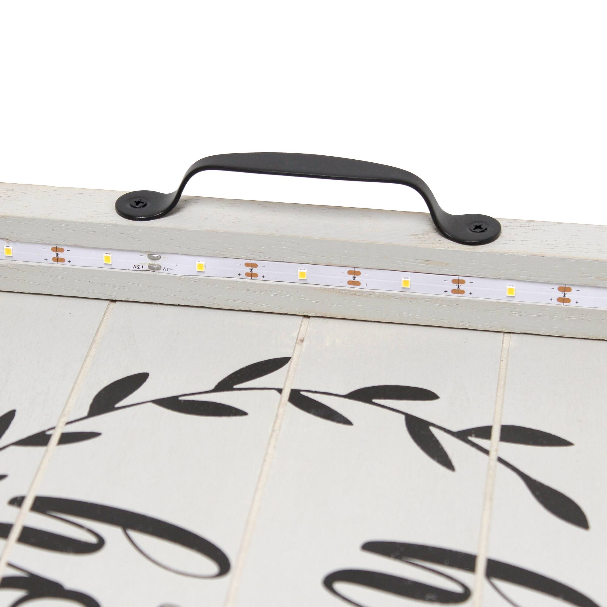 Elegant Designs 15.5" LED Serving Tray